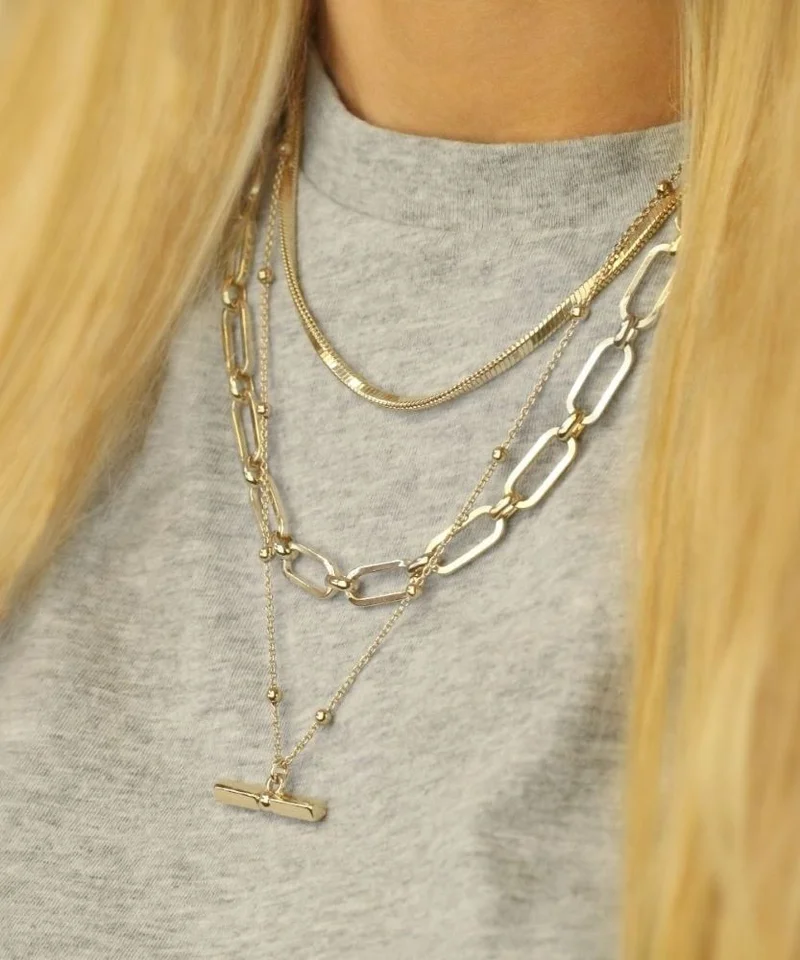 باكلي لندن BUCKLEY LONDON HEPBURN SNAKE CHAIN NECKLACE SILVER