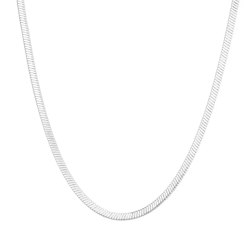 باكلي لندن BUCKLEY LONDON HEPBURN SNAKE CHAIN NECKLACE SILVER