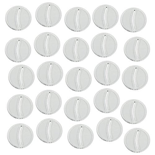 LITKO Paper Miniature Bases | Slotted Paper Figure Holder | Compatible with Dungeons and Dragons | Game Card Stands (3mm Clear Acrylic, 25mm) - Image 1