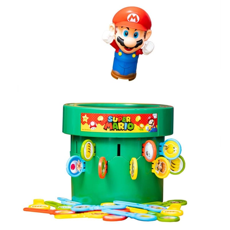 TOMY لعبة الطاولة تومي بوب أب سوبر ماريو - ألعاب عائلية وألعاب رياض الأطفال لليالي العائلية - أنشطة للأطفال وألعاب سوبر ماريو - ألعاب للبنات والأولاد - 2-4 لاعبين - للأعمار من 4 سنوات وما فوق - Image 4