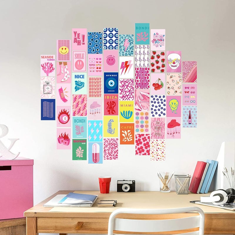 KBKBART 70pcs Preppy Aesthetic Wall Collage Kit - Image 4