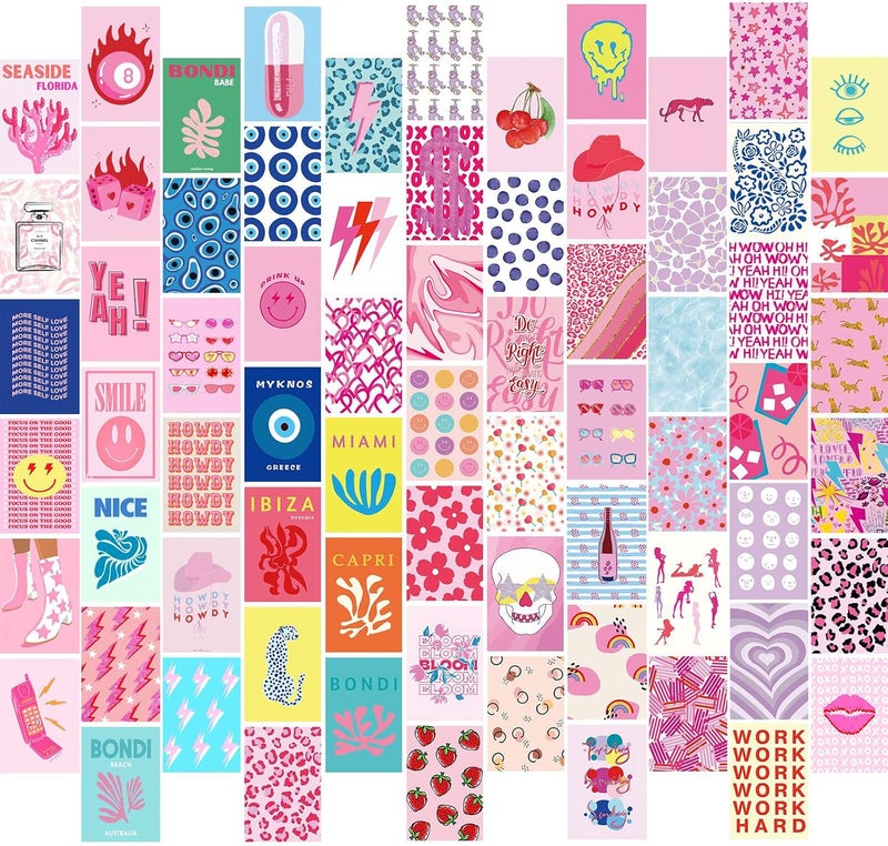 KBKBART 70pcs Preppy Aesthetic Wall Collage Kit - Image 1