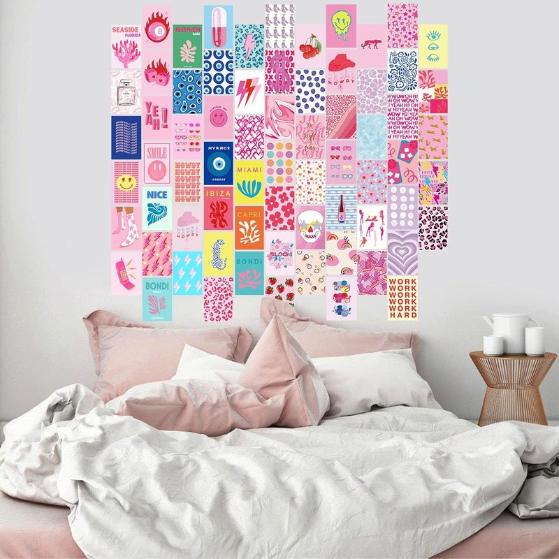 KBKBART 70pcs Preppy Aesthetic Wall Collage Kit - Image 2