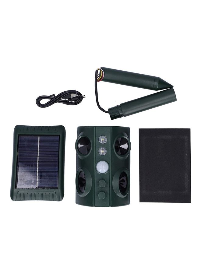 NIBEMINENT Solar Waterproof Ultrasonic Animal Repeller Pest Green - Image 3