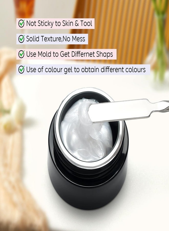 AIMEILI Sculpting Gel Nail Glue, Vegan, Cruelty Free, 3D Texture Nail Gel Sculpture Gel Nail Art Glue for Mirror Chrome Nail Powder Craving 3D Metal Painting Nail Decoration Charms - Image 5