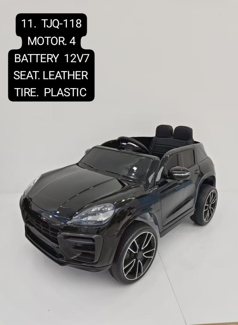 Porsche Battery Powered Electric, for Kids 3 to 5 Years, 12V Battery, with Pedal Accelerator, Remote Control, 2 Speeds and Reverse, Max. Speed 6 Km/h, Colour Black - Image 2