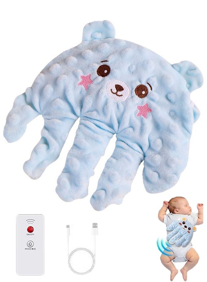 Baby Soothing Palm for Sleep, Baby Soothing Palm for 0-3 Years, Automatic Patting Patter Pillow, Red Bean Filling, Sleep Buddies for Newborns, with Remote Control - Image 1
