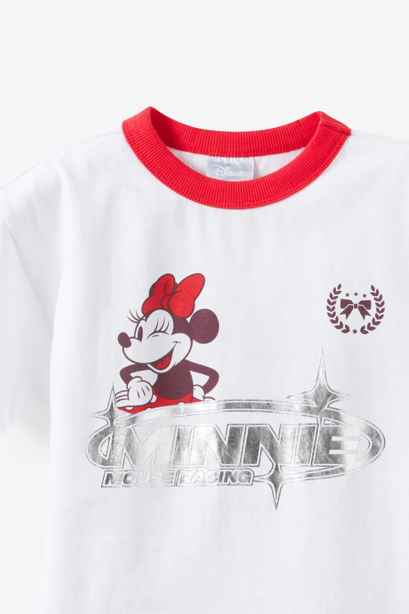 Cotton On Mickey & Minnie Disney Drop Shoulder Short Sleeve Tee