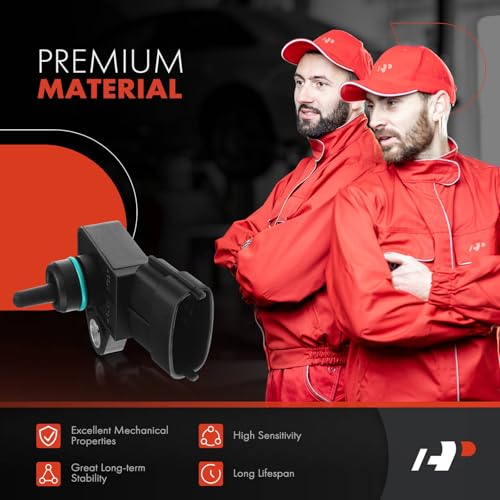 A-Premium حساس ضغط الهواء المطلق في مجمع المحرك A-Premium متوافق مع هيونداي إيلانtra سانتا في سبورت سوناتا توكسون فيلوستر جينيسيس G90 كيا سول فورت كويب أوبتيما ريو روندو سورينتو سبورتاج - Image 3