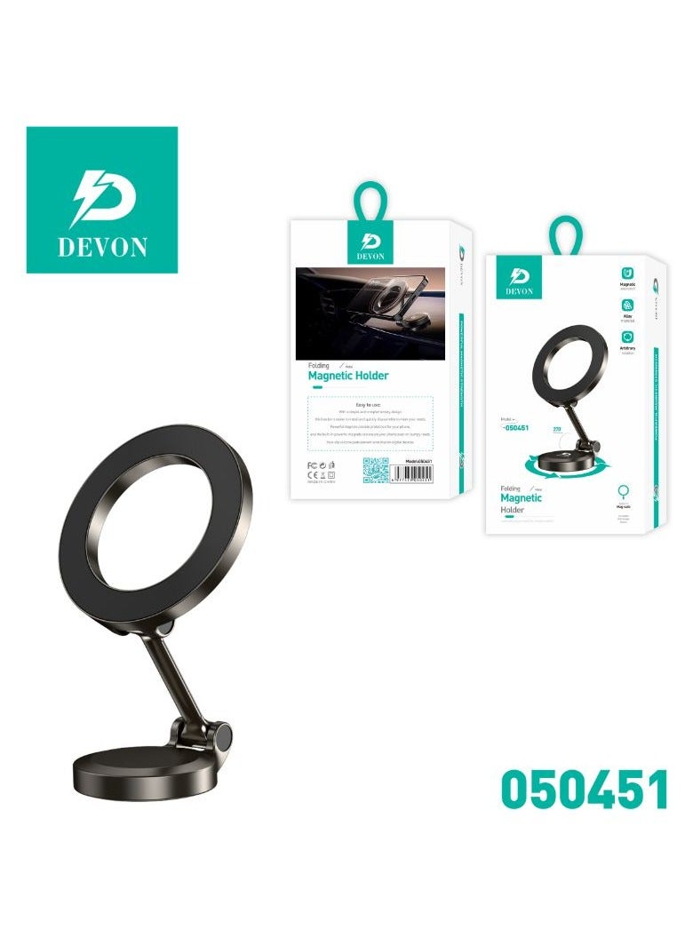 Devon 【Car Phone Stand】A carefully designed magnetic car mount to easily and stably hold your phone, compatible with most smart devices. 【Car Mobile Holder】 - Image 1