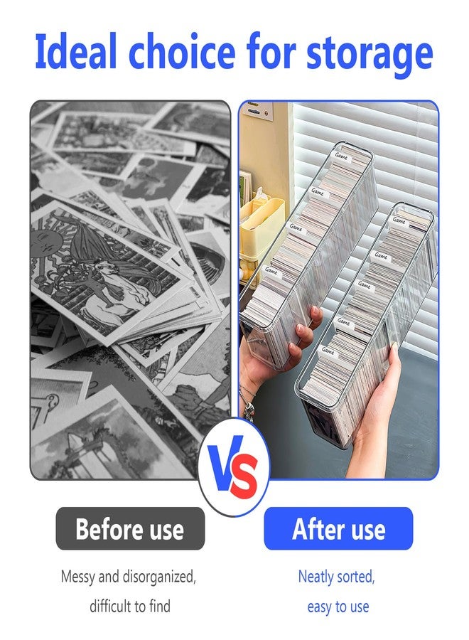 Philbinden 200PCS White Trading Card Dividers,Paper Divider Cards Organizer for Sport Game Business Playing Cards Gathering Storage Supplies (White-Vertical) - Image 3