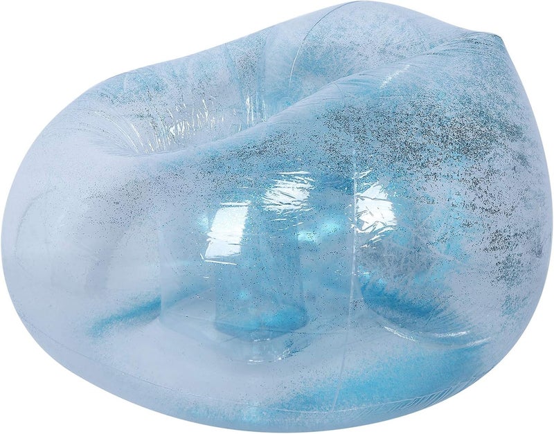 Global flexible sizing options ZJchao Inflatable Chair, Adult Transparent Folding Inflatable Sofa Chair with Sequin Decor Blow Up Couch Outdoor Bean Bag for Living Room Bedroom Reading Room, 41.7x41.7x27.6in (Blue) Small apartment fit Original material High strength upgraded material Diverse operating method fit New residential zone delivery Multiple local stock source Hanging space save Ventilated design Fast warehouse picking Repeated use trusted quality One piece build Safe material Compact trendy practical build Sitewide discount Loved by thousands of buyers Excellent buyer feedback Defect free upgraded substance Multi-color available build Locally packed stock General need oriented design Multi-goal comprehensive design Worldwide popular practical build General standard crafted Popular across all KSA cities - Image 2