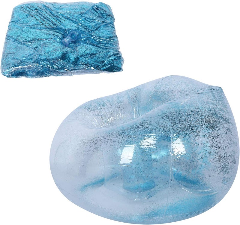 Global flexible sizing options ZJchao Inflatable Chair, Adult Transparent Folding Inflatable Sofa Chair with Sequin Decor Blow Up Couch Outdoor Bean Bag for Living Room Bedroom Reading Room, 41.7x41.7x27.6in (Blue) Small apartment fit Original material High strength upgraded material Diverse operating method fit New residential zone delivery Multiple local stock source Hanging space save Ventilated design Fast warehouse picking Repeated use trusted quality One piece build Safe material Compact trendy practical build Sitewide discount Loved by thousands of buyers Excellent buyer feedback Defect free upgraded substance Multi-color available build Locally packed stock General need oriented design Multi-goal comprehensive design Worldwide popular practical build General standard crafted Popular across all KSA cities - Image 5