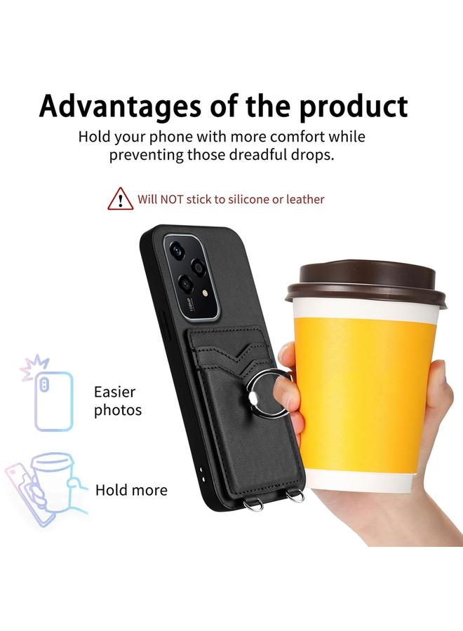 Zaboon Case For Honor 200 Lite Global R20 Crossbody Rope Ring Card Holder Phone Case  - Image 3