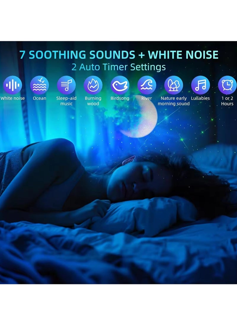 Astronaut Star Projector Galaxy Projector Light, Remote Control Spaceman Night Light with Timer with BT Music Speaker-White