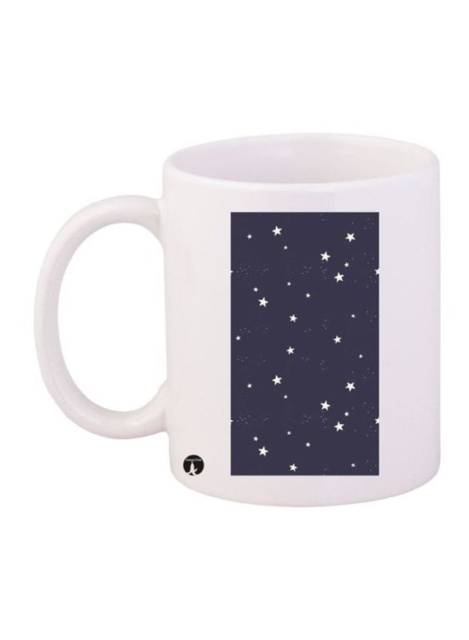 RYN Stars Printed Mug White/Black
