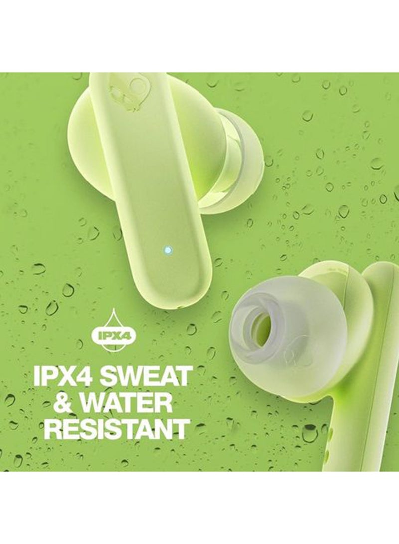 Skullcandy Smokin' Buds Wireless Earbuds With Supreme Sound, 50% Renewable Plastics And Microphone, 20 Hours Battery, Bluetooth Earbuds For iPhone, Android, And More Matcha - Image 5
