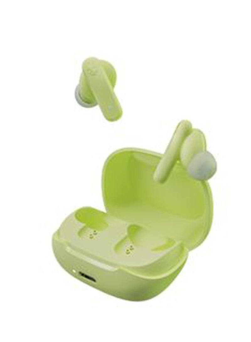 Skullcandy Smokin' Buds Wireless Earbuds With Supreme Sound, 50% Renewable Plastics And Microphone, 20 Hours Battery, Bluetooth Earbuds For iPhone, Android, And More Matcha - Image 1