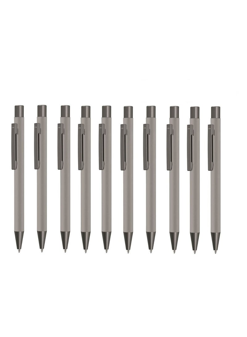 أوما عبوة من 10 أقلام حبر جاف UMA قابل للسحب مصنوع في ألمانيا - رمادي - Image 1