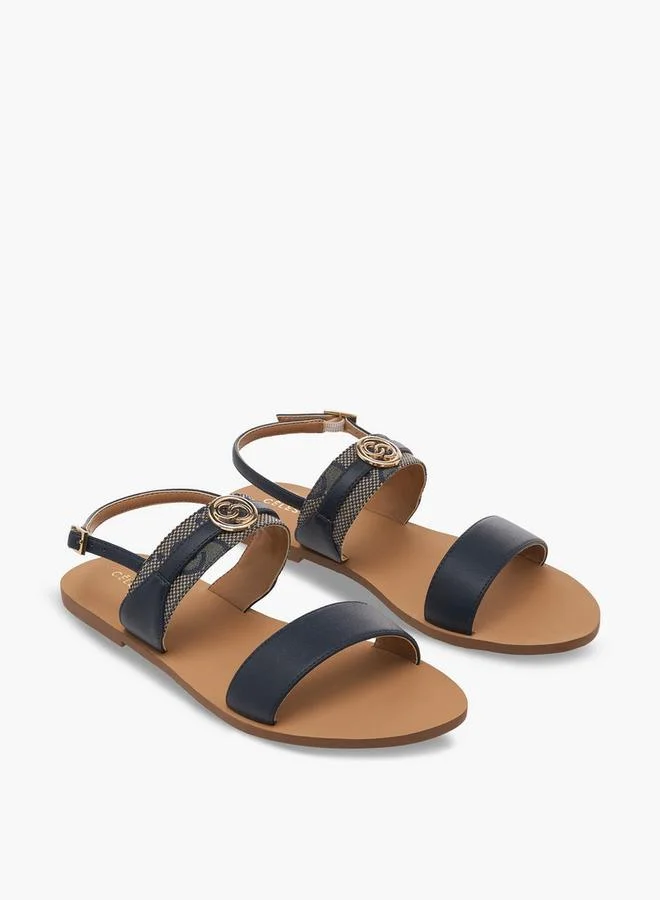 سيليست Women Printed Buckle Closure Sandals