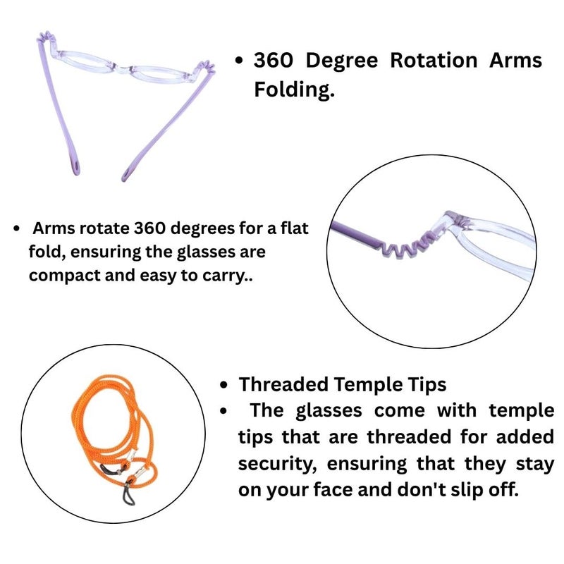 Redex Stylish Full Rim Rectangle Shape Flexible & Unbreakable Eyeglasses for Kids - Image 2