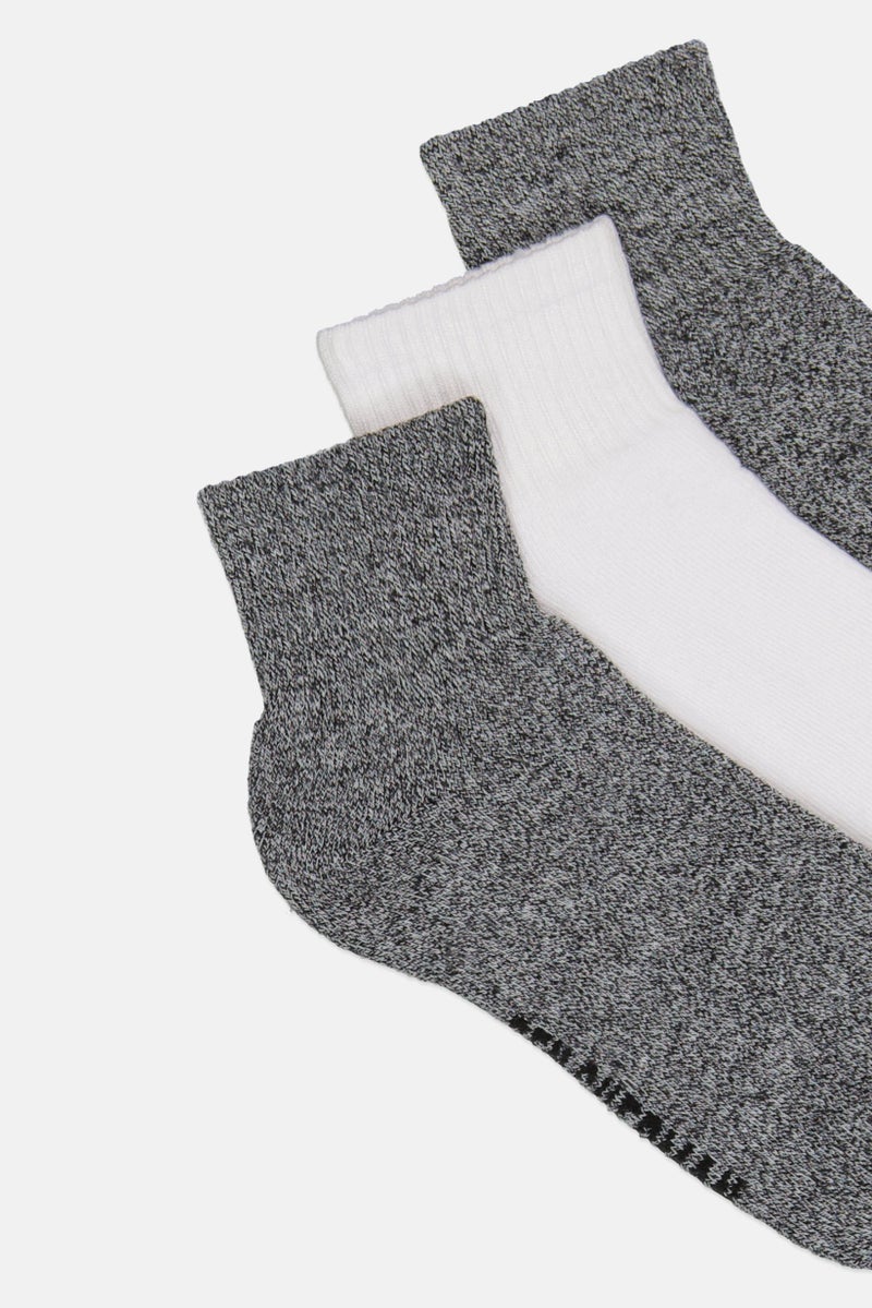 Ben Sherman Men 7 Pairs Brand Logo Quarter Cut Socks, Multicolor  - Image 2