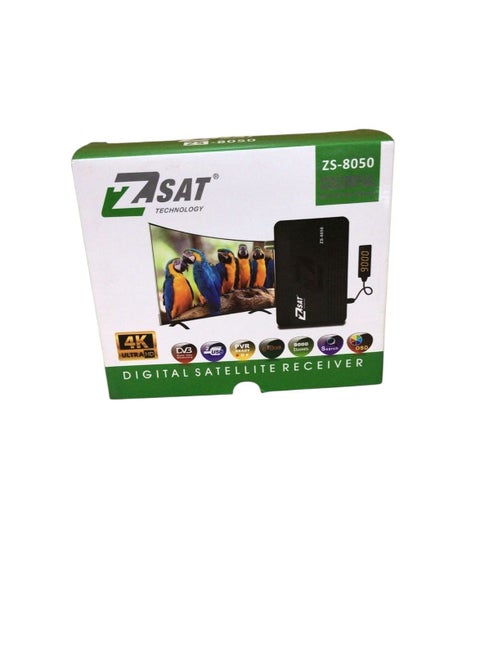 ريسيفر ZSat ZS-8050 HD – استقبال عالي الدقة للقنوات الفضائية – أداء ثابت وواجهة سهلة الاستخدام