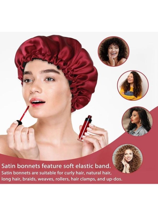 Double Face Satin Bonnet for Hair Loss Prevention (Unisex) - Image 4