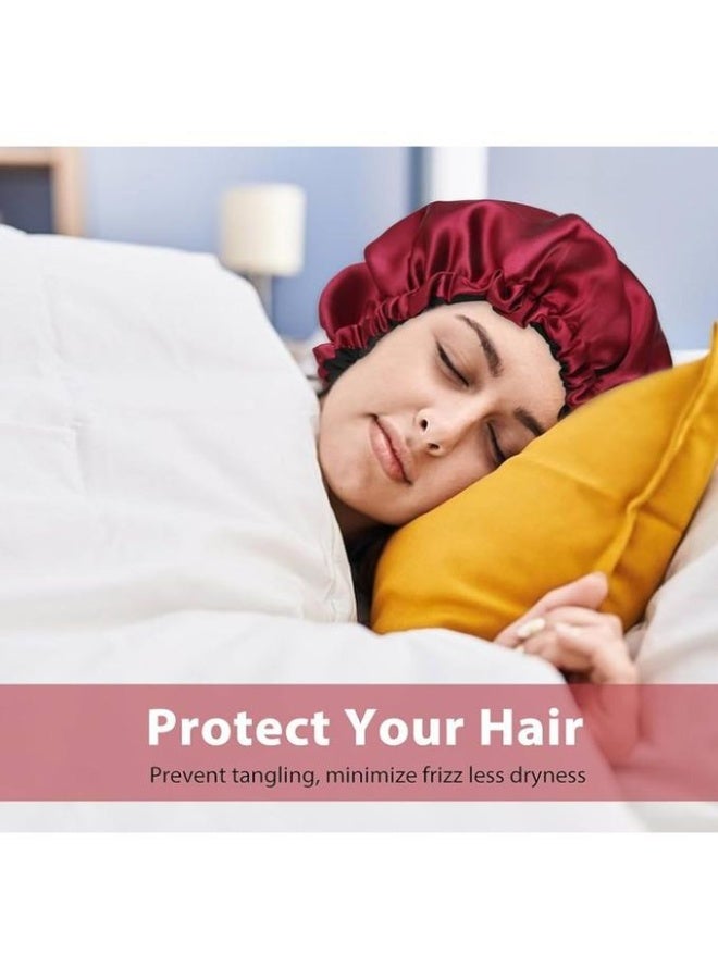Double Face Satin Bonnet for Hair Loss Prevention (Unisex) - Image 2