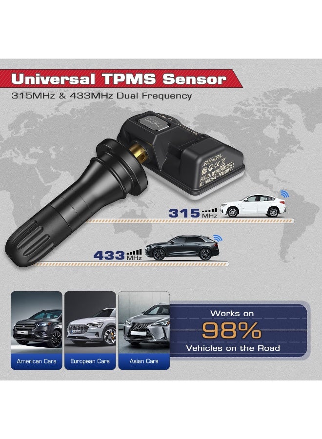Autel TPMS Sensor MX-Sensor, 315MHz + 433MHz Dual Frequency Tire Replacement Sensor - Image 4