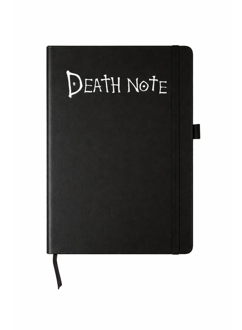 Bickerbond Death Note Anime Replica Hardcover Notebook - Premium Edition | A5 Black Lined Journal - Image 1