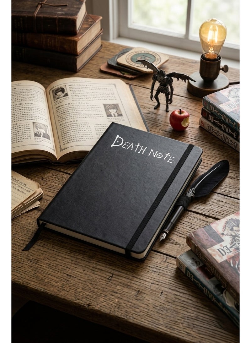 Bickerbond Death Note Anime Replica Hardcover Notebook - Premium Edition | A5 Black Lined Journal - Image 2
