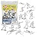 Tim Mee Toy TimMee Plastic Army Men White 48pc Toy Soldier Figures Made in USA - Image 3