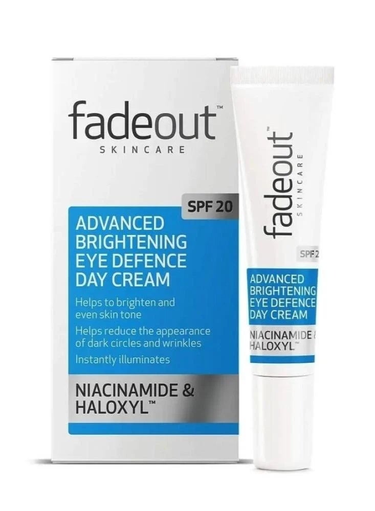 fadeout Fade Out Skincare Advanced Brightening Eye Defence Day Cream with SPF 20, Niacinamide & Haloxyl - Image 1