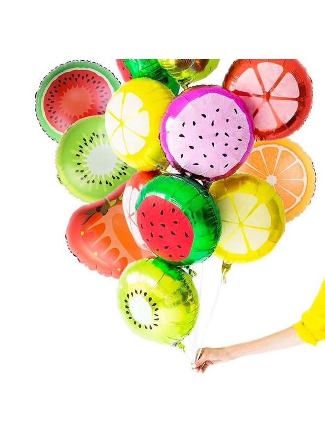 Simple polymer 18" Fruit Balloons Foil Balloons Mylar Balloons For Party Decoration Pack Of 24 - Image 1