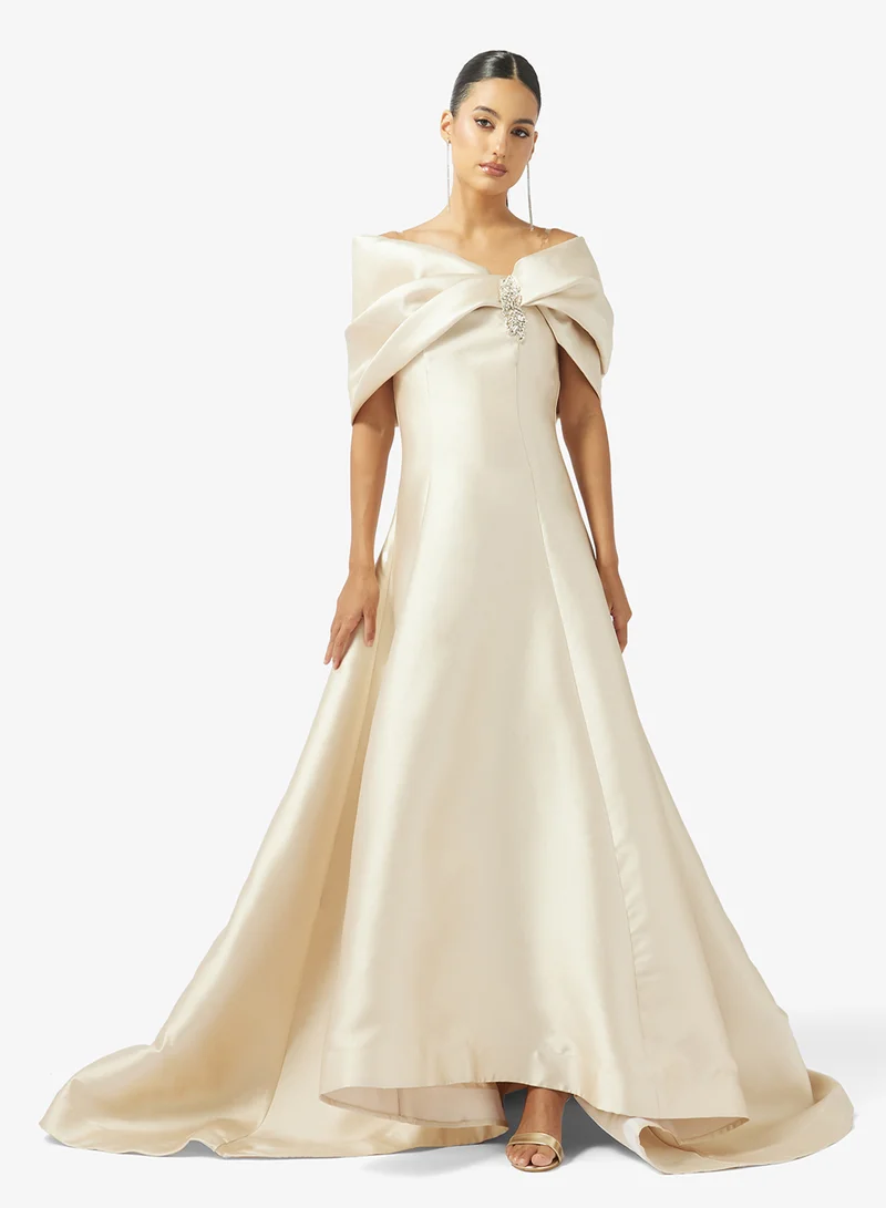 Off Shoulder Ball Gown