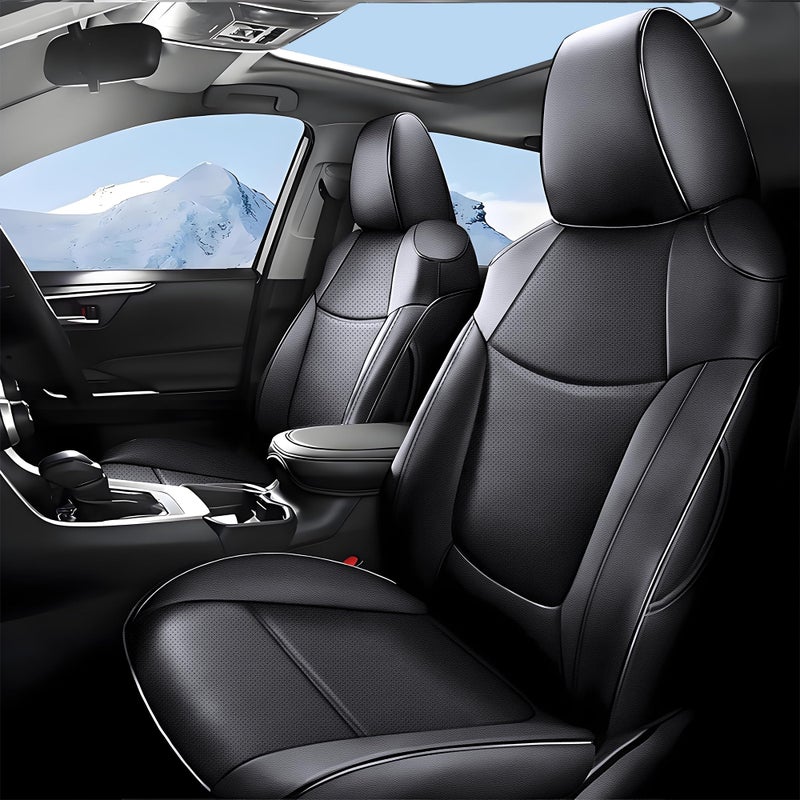 IKABEVEM Seat Covers for Toyota Corolla 2020 2021 2022 L LE Custom Fit Car Seat Cover Full Set Black