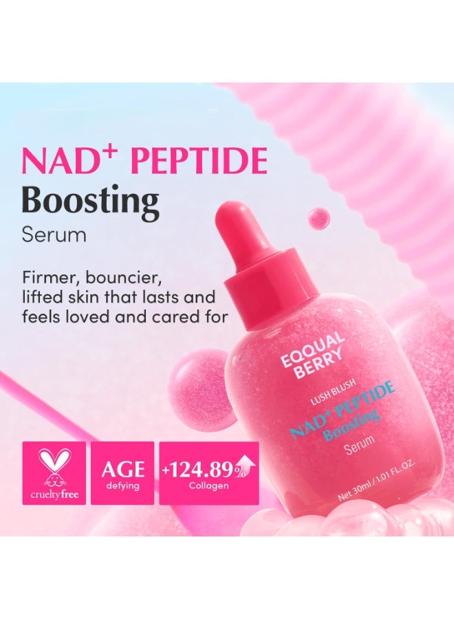 إيكوالبيري عبوتان من سيروم NAD+ المعزز للببتيد - يحتوي على 14 ببتيدًا و5 سيراميدات لتعزيز إنتاج الكولاجين وشد البشرة، 30 مل*2 - Image 2