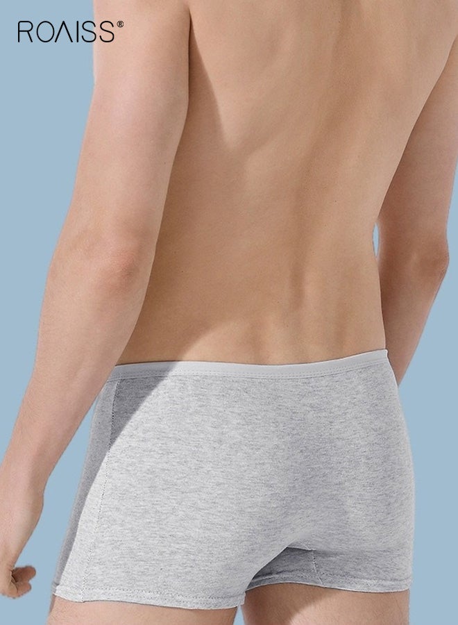 roaiss 5-Pack Men's Briefs, Disposable Men's Underwear, Sterile Individually Packaged for Travel and Business Trips, Wash-Free Portable Daily-Use Underwear Shorts, Gray - Image 2