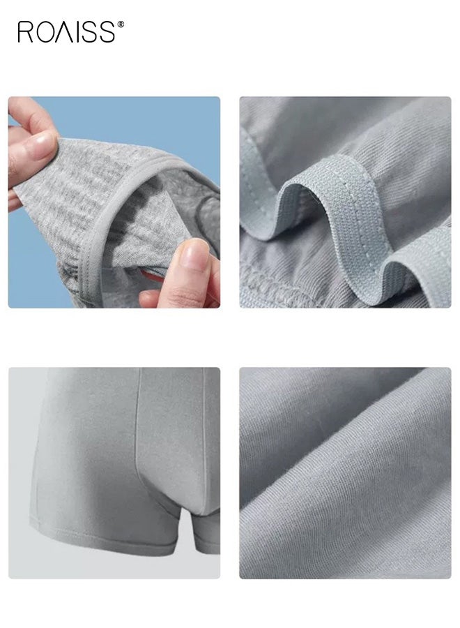 roaiss 5-Pack Men's Briefs, Disposable Men's Underwear, Sterile Individually Packaged for Travel and Business Trips, Wash-Free Portable Daily-Use Underwear Shorts, Gray - Image 4