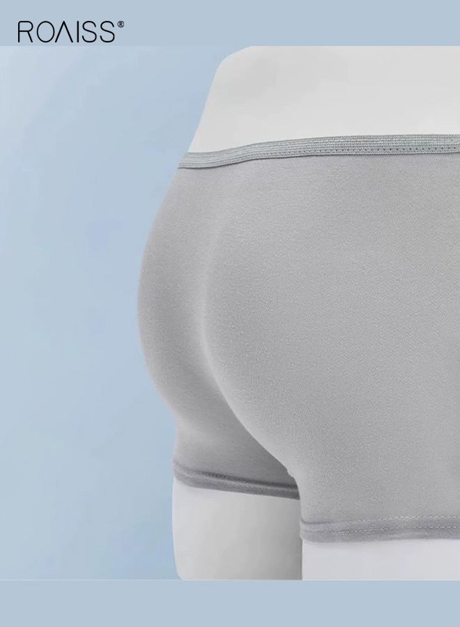 roaiss 5-Pack Men's Briefs, Disposable Men's Underwear, Sterile Individually Packaged for Travel and Business Trips, Wash-Free Portable Daily-Use Underwear Shorts, Gray - Image 5