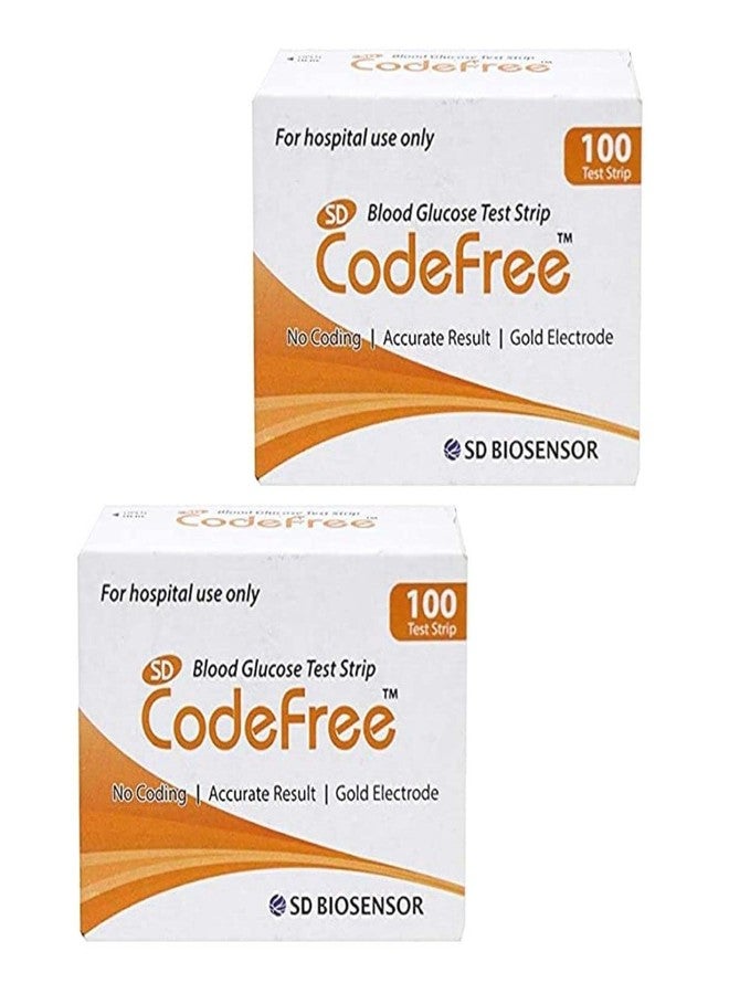 Codefree SD Codefree Blood Glucose Test Strips (Pack-200) - Glucometer Strips - Image 1