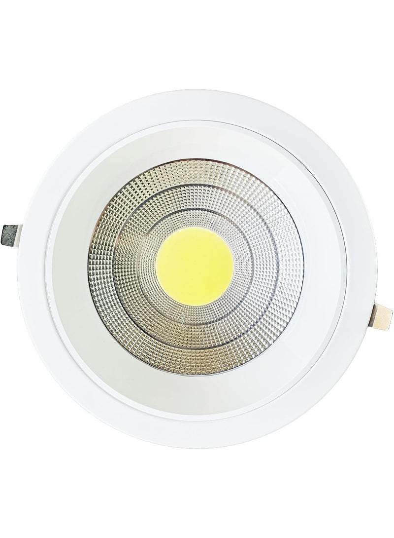 Narken COB 30W Daylight Cool white 6500K Spot LED Power Saving Metal Body Recessed Ceiling Downlight  Cutting and Hole. - Image 1