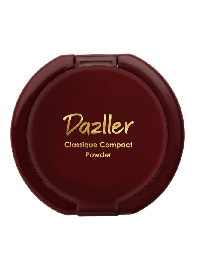 DAZLLER Classique Compact Powder 9G 8007 Cocoa Oil Control & Sebum Absorption Formula Rich Moisturizer Ideal For All Skin Types Perfect For 0 Makeup Look 100% Vegan - Image 3