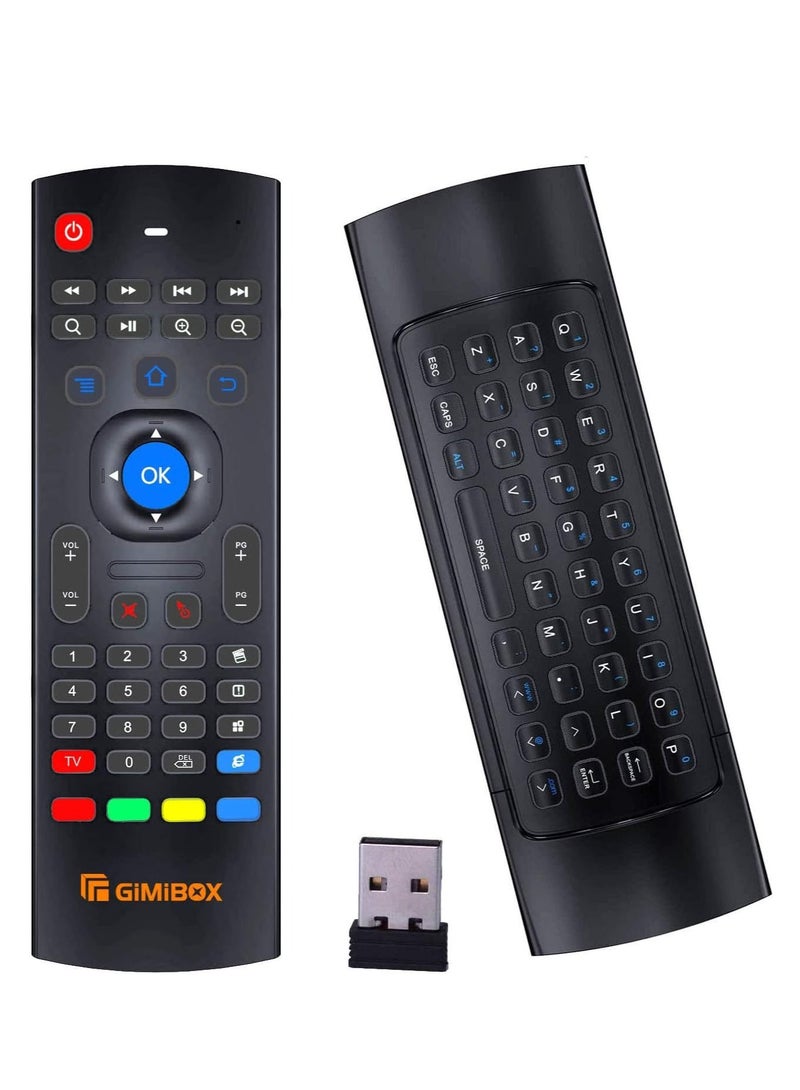 GiMiBOX MX3 Pro Air Mouse Wireless Keyboard – 2.4G Smart TV Remote with Motion Sensing for Android TV Box, Game Controller, PC & Smart TV - Image 1