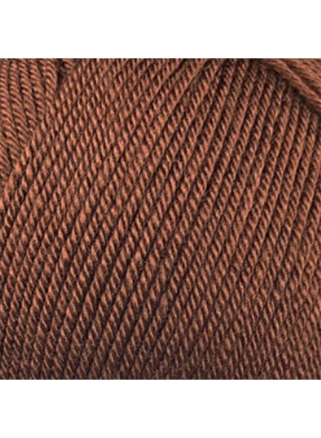 Estako Dream, 100% Microfiber Acrylic Yarn, Soft, Super Fino/ Weight (1) for Crochet and Knitting 3.5 Oz (100g) / 382 Yrds (350m) (70792 - Brown) - Image 2