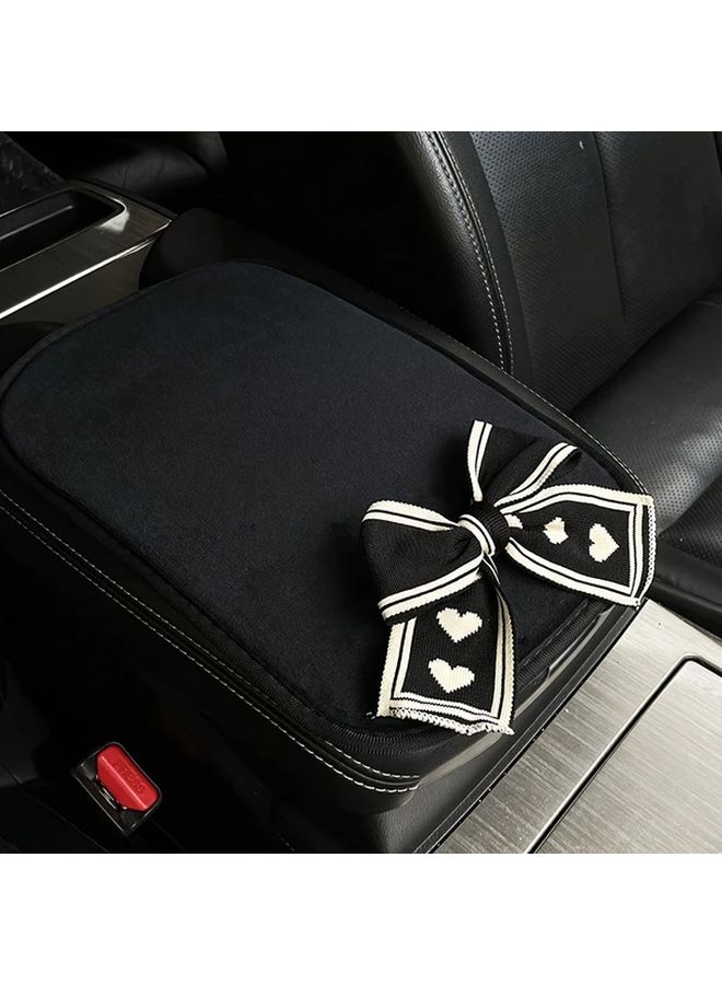 Panda Armrest Cover With Bow Tie Design Universal Fit Protective Cushion 1pc - Image 5