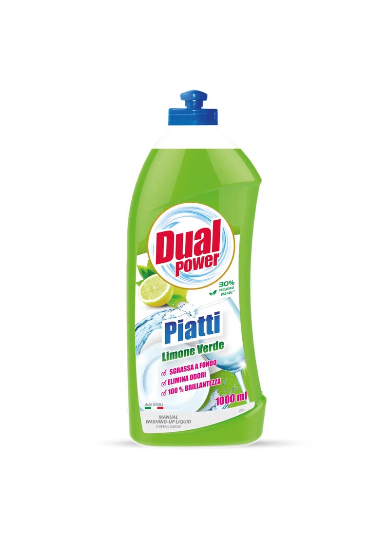 Dual Power Dishwashing Liquid Green Lemon - Image 1