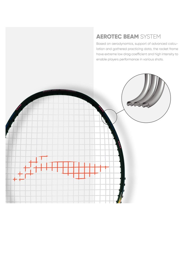 Li-Ning مضرب تنس الريشة Wind Lite Strung مع غطاء كامل مجاني (78 جرامًا. مدعوم من Windstorm) - Image 3