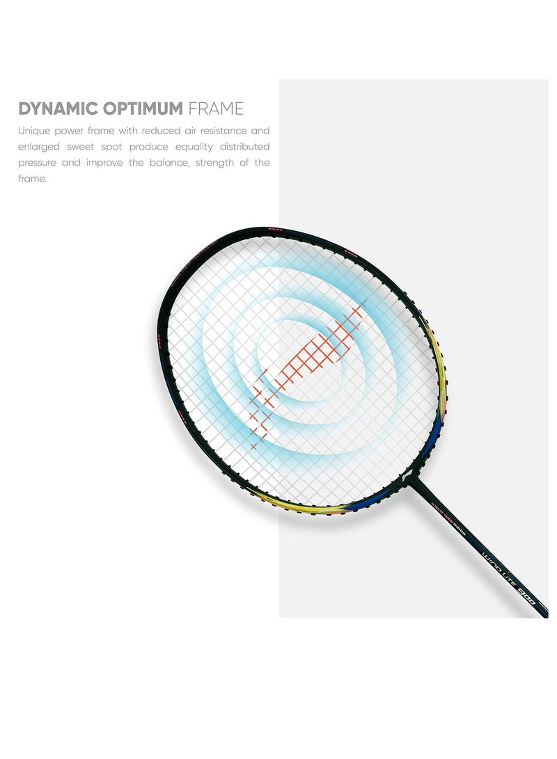 Li-Ning مضرب تنس الريشة Wind Lite Strung مع غطاء كامل مجاني (78 جرامًا. مدعوم من Windstorm) - Image 4